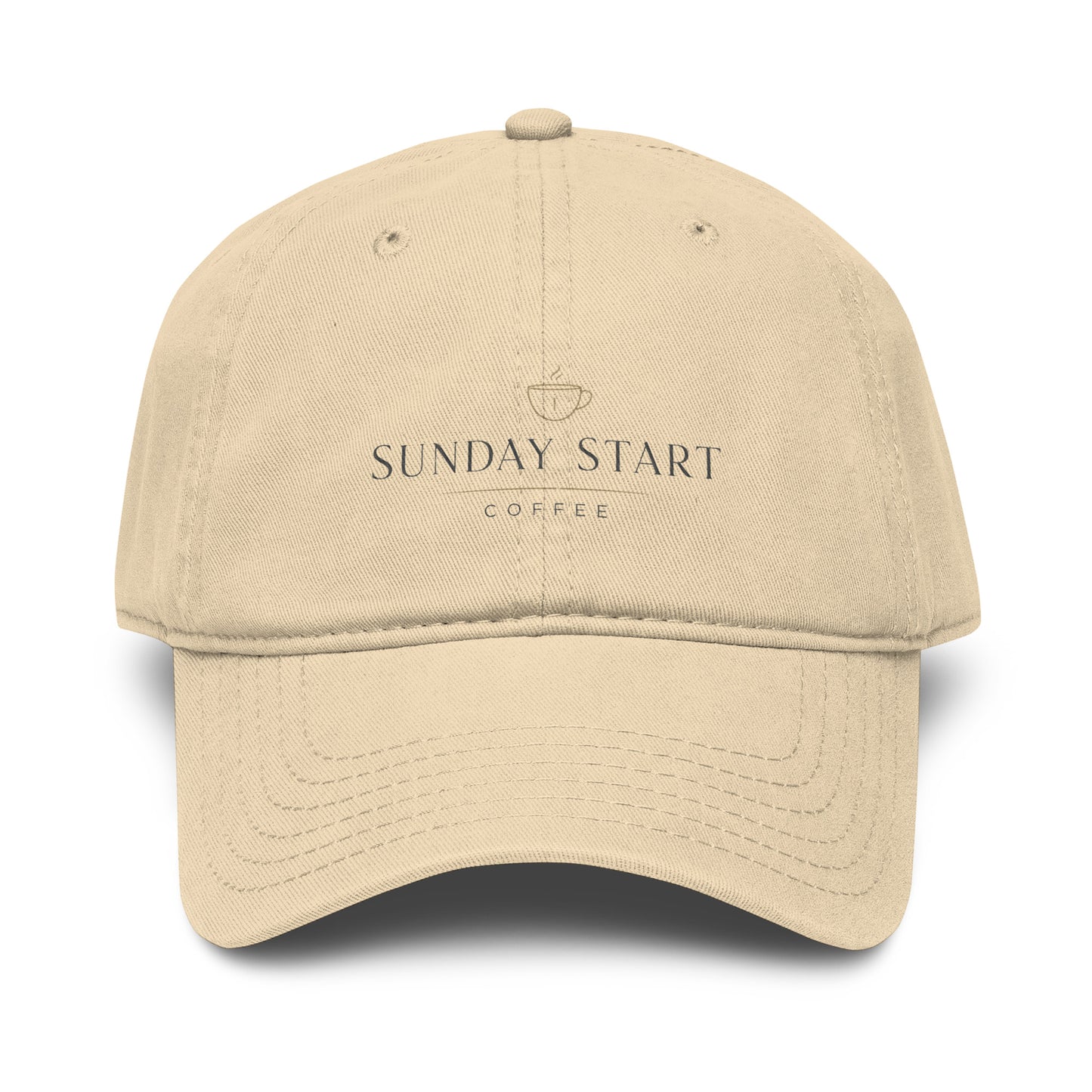 Garment washed baseball cap - Sunday Start Coffee