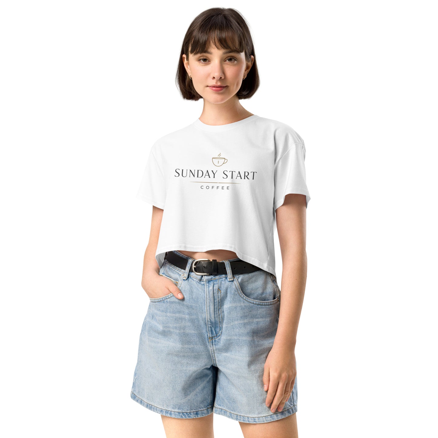 Women’s crop top - Sunday Start Coffee
