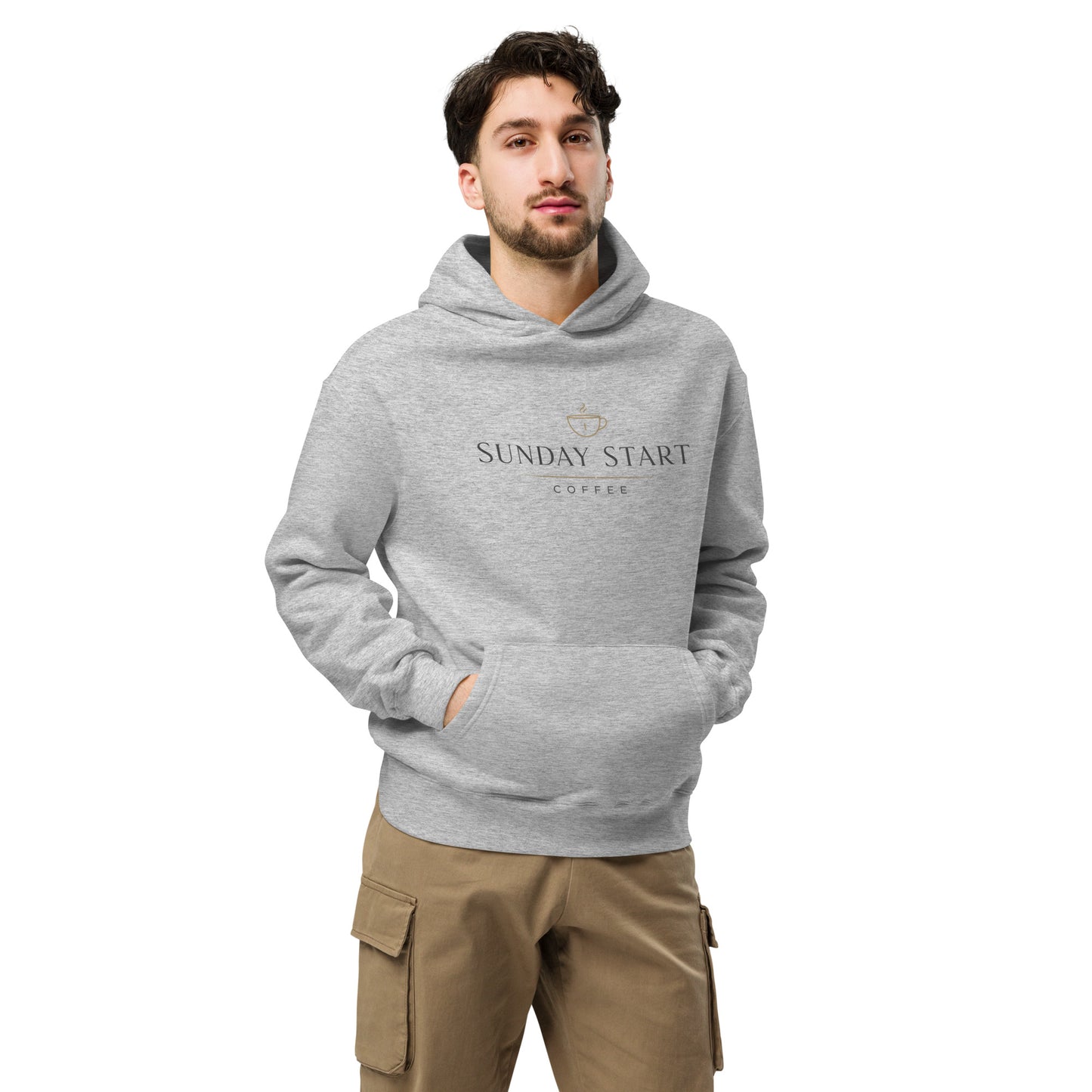 Unisex oversized hoodie - Sunday Start Coffee