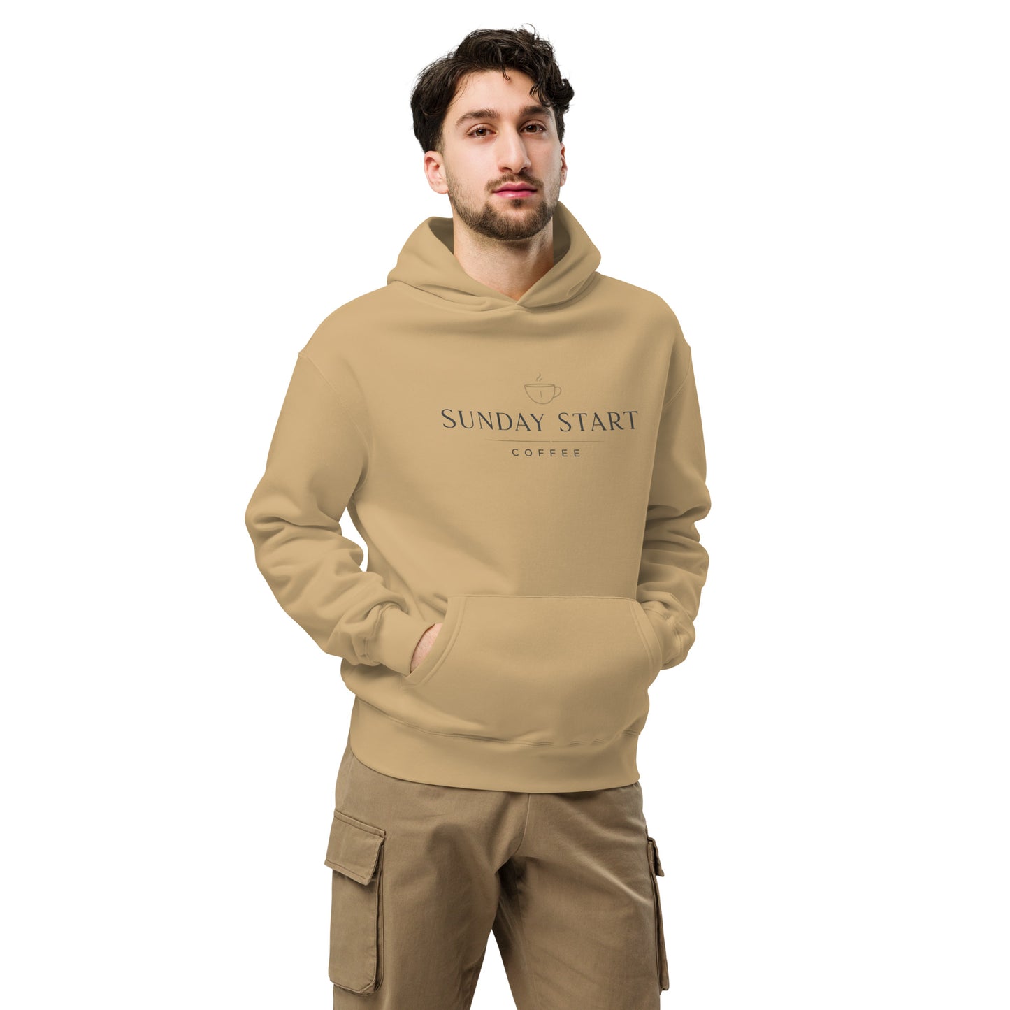 Unisex oversized hoodie - Sunday Start Coffee