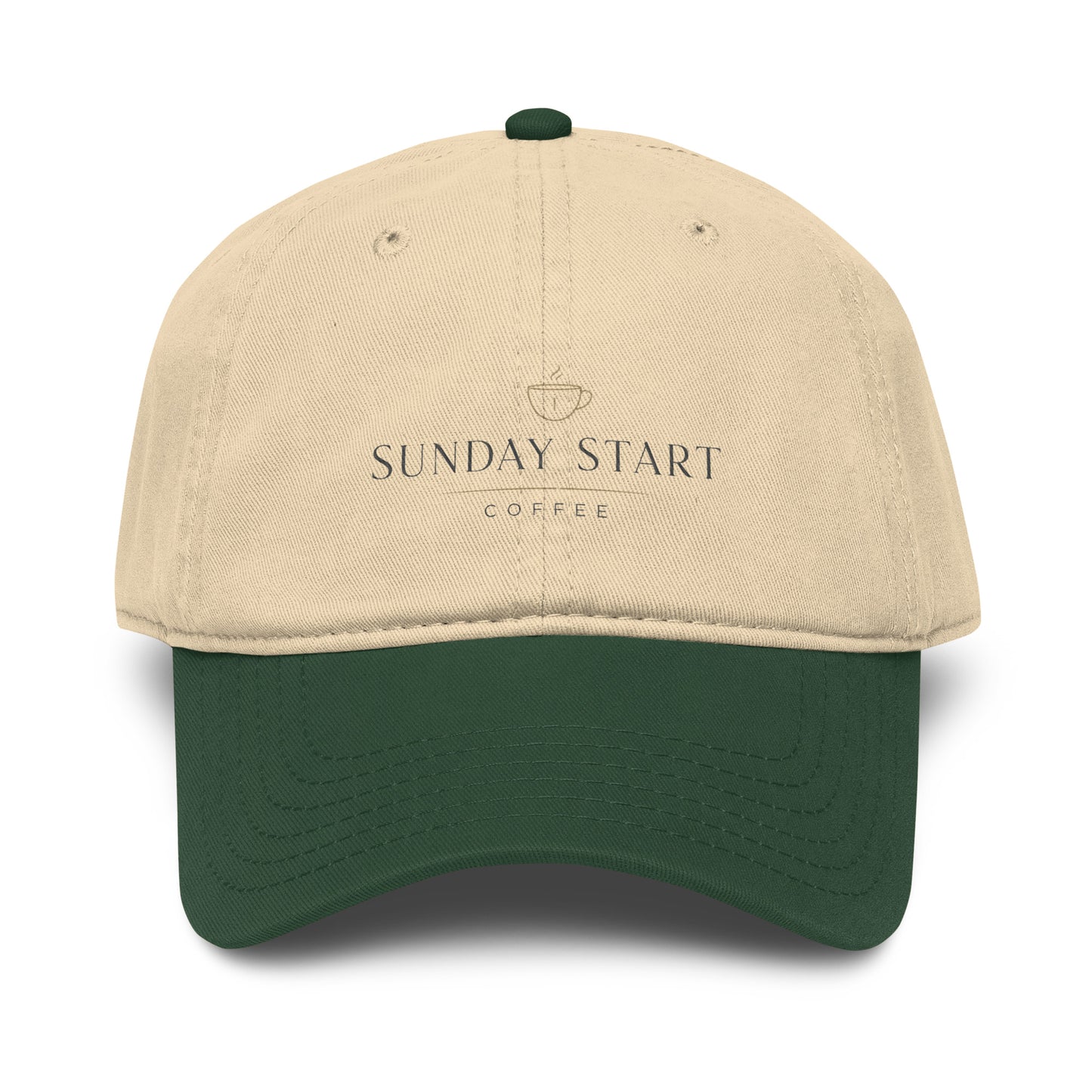 Garment washed baseball cap - Sunday Start Coffee