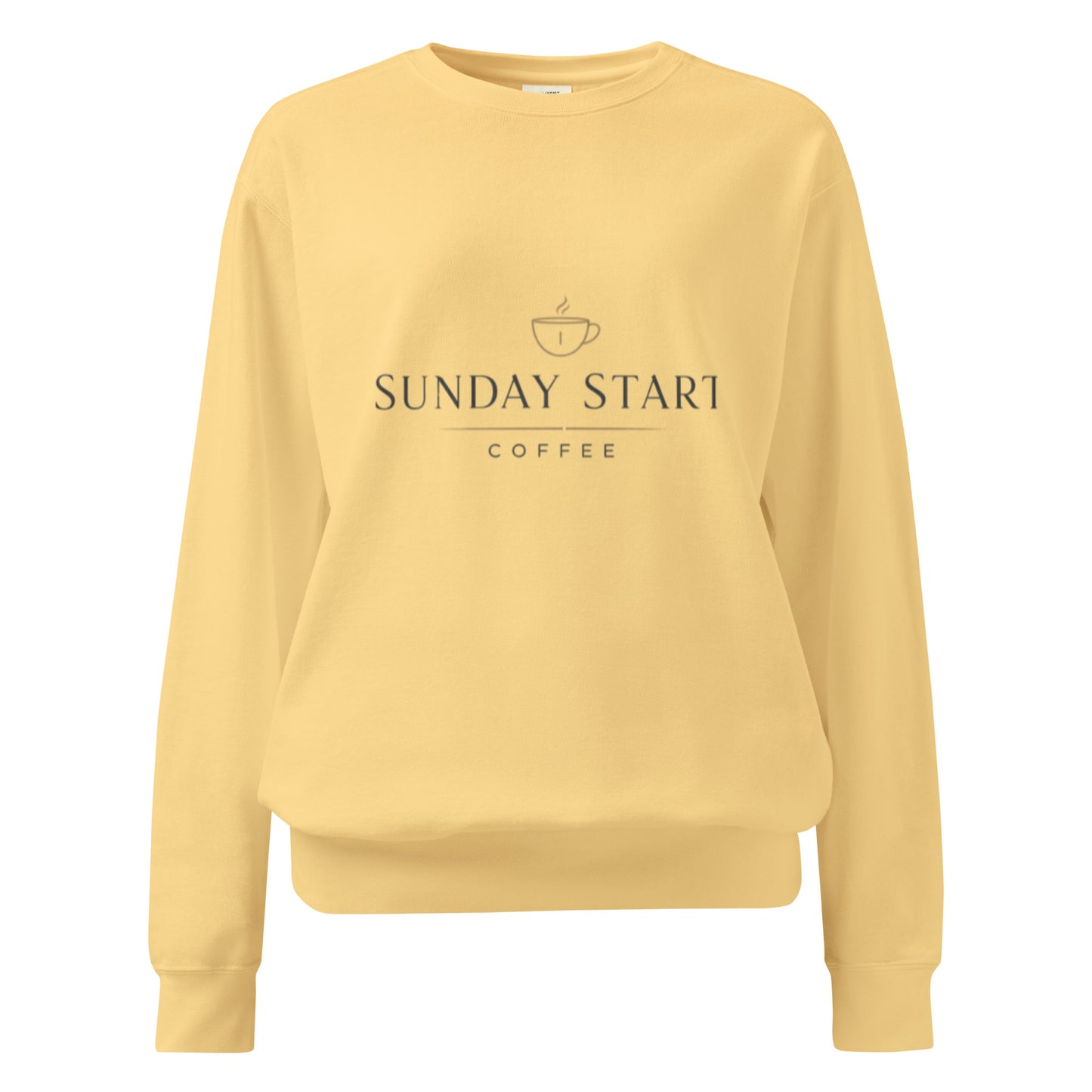 Unisex garment - dyed sweatshirt - Sunday Start Coffee