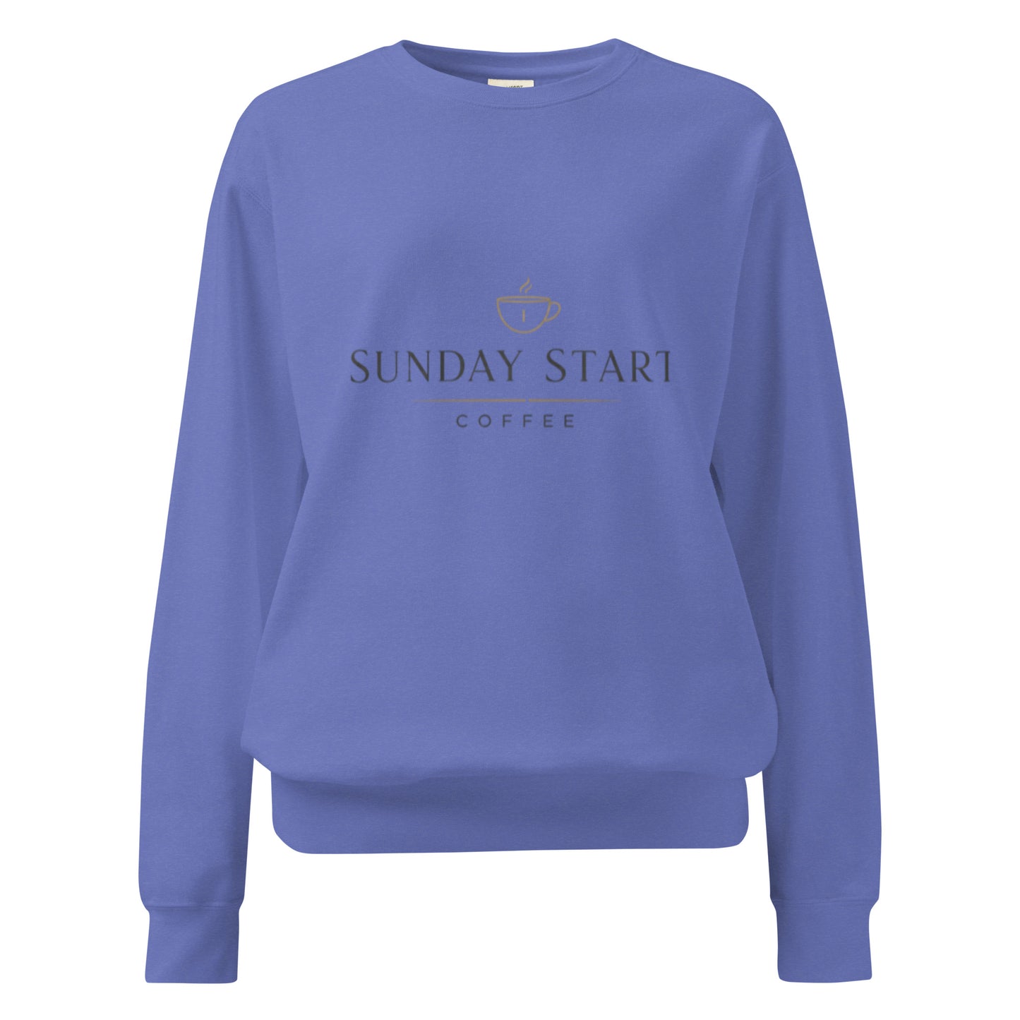 Unisex garment - dyed sweatshirt - Sunday Start Coffee