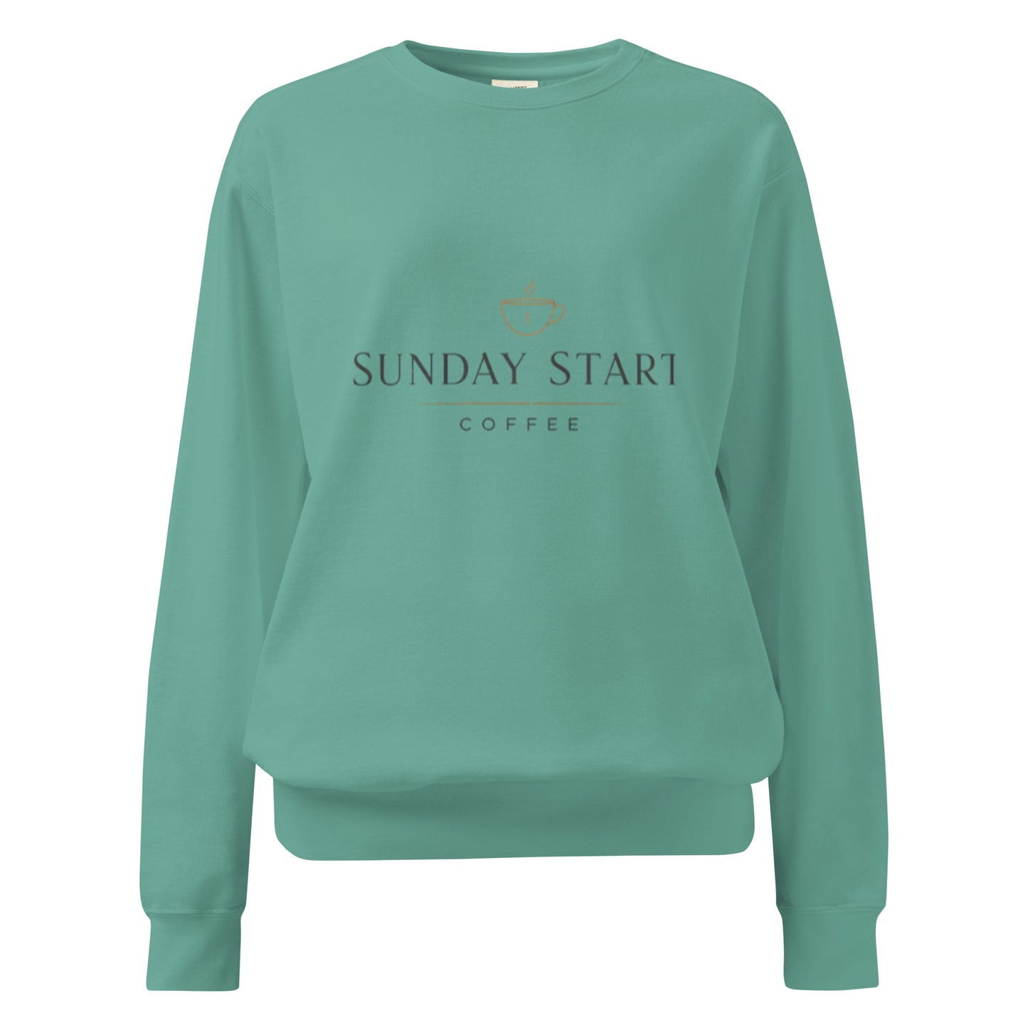 Unisex garment - dyed sweatshirt - Sunday Start Coffee