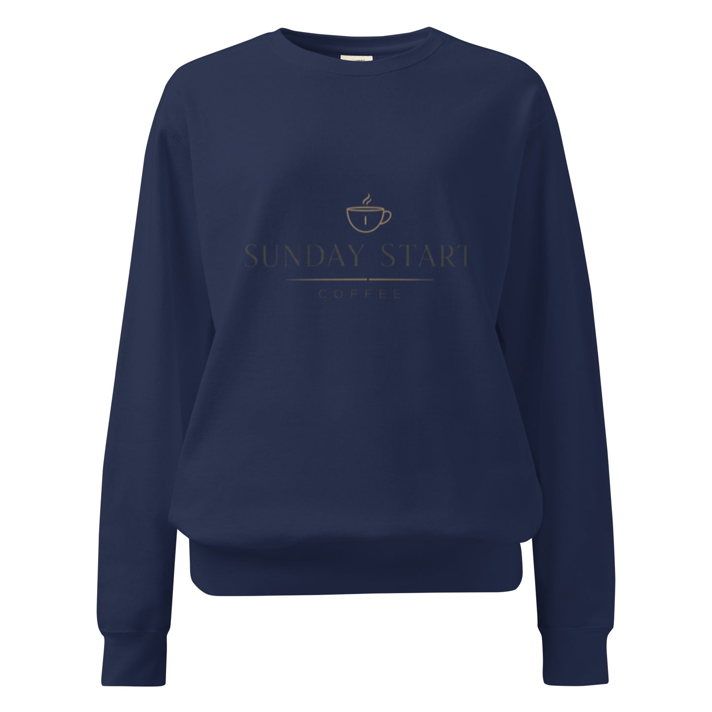 Unisex garment - dyed sweatshirt - Sunday Start Coffee