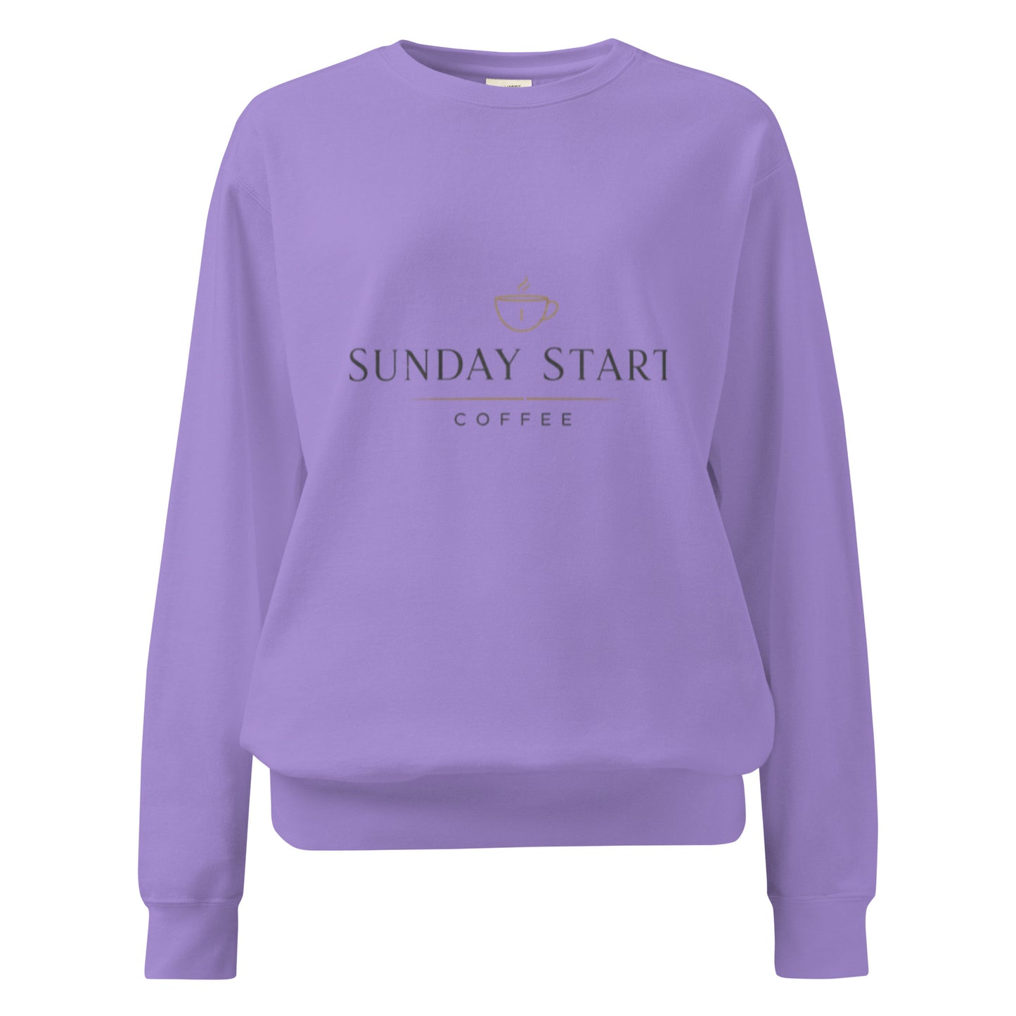 Unisex garment - dyed sweatshirt - Sunday Start Coffee