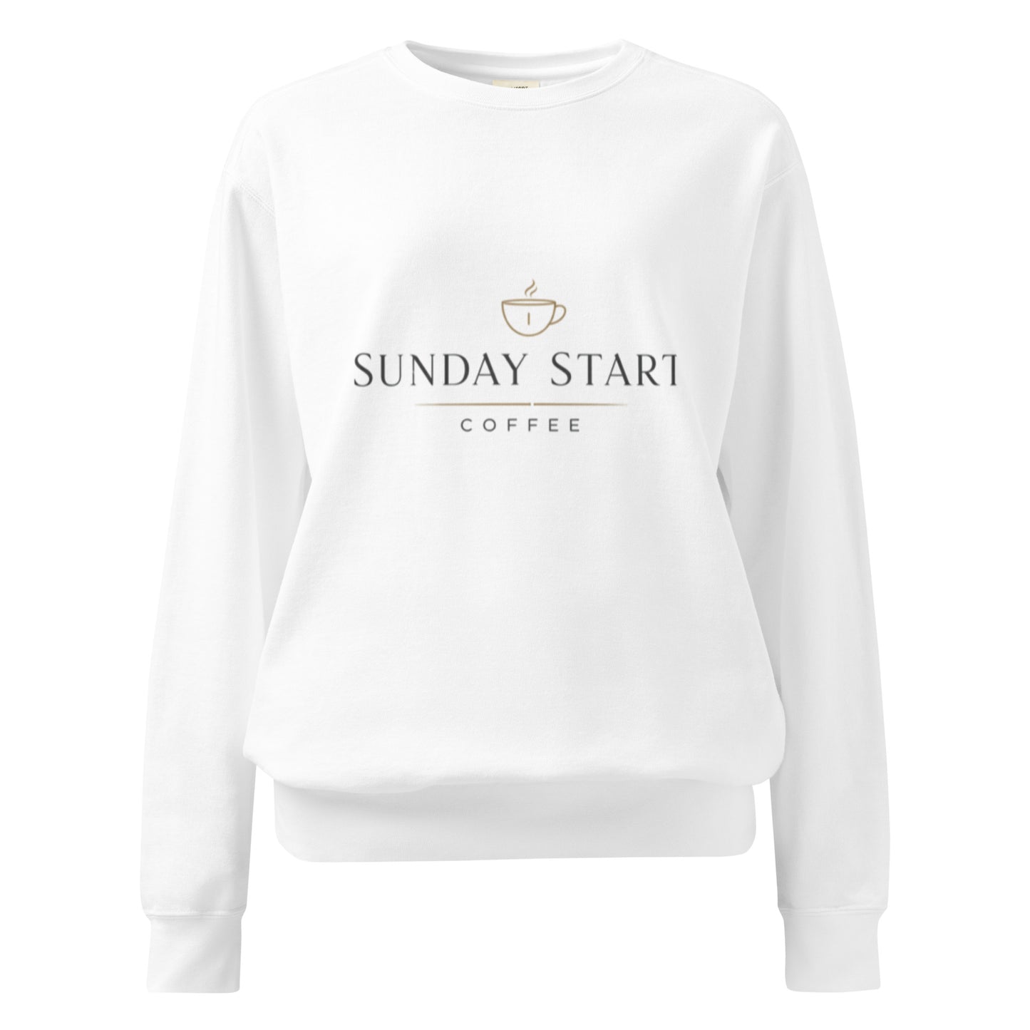 Unisex garment - dyed sweatshirt - Sunday Start Coffee