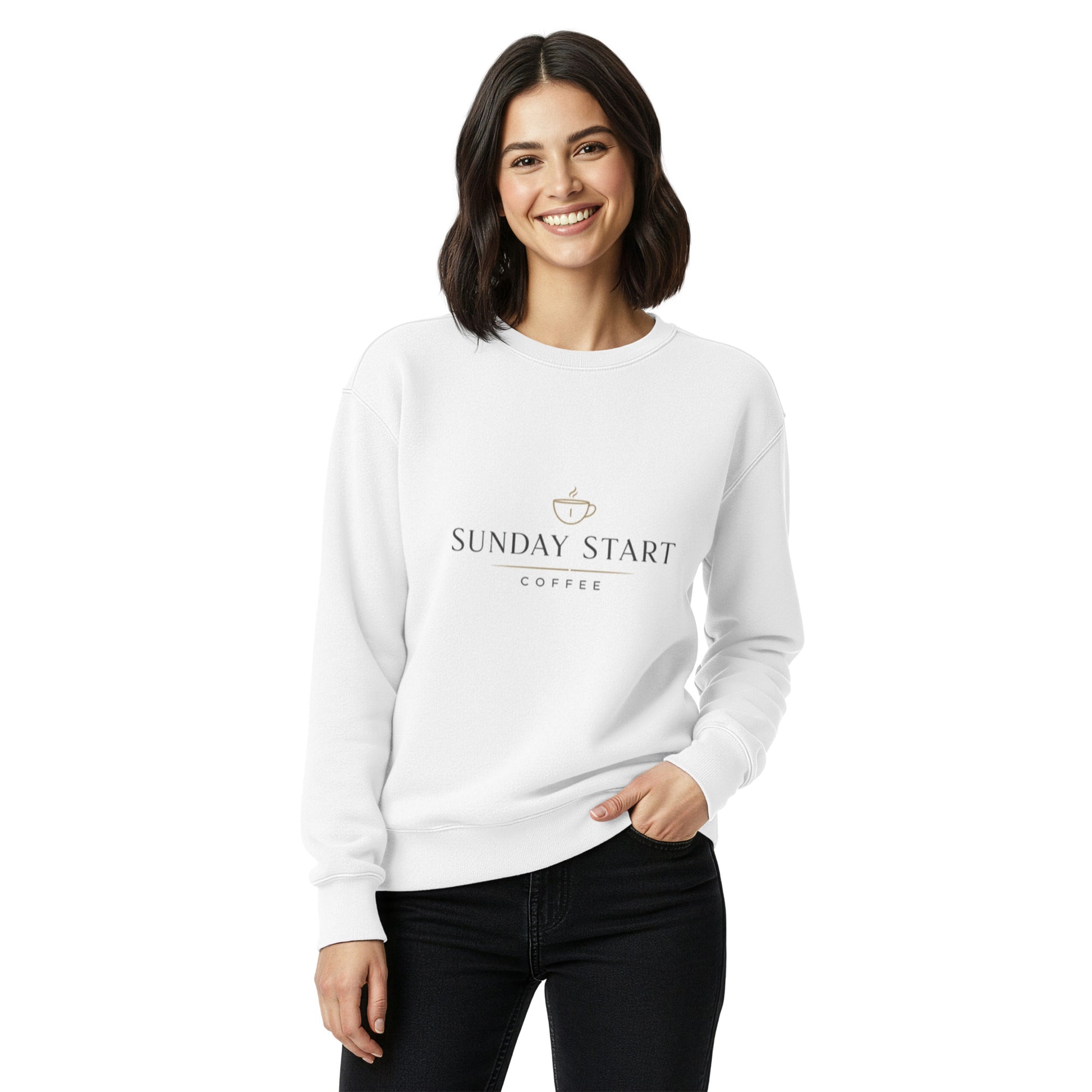 Unisex garment - dyed sweatshirt - Sunday Start Coffee