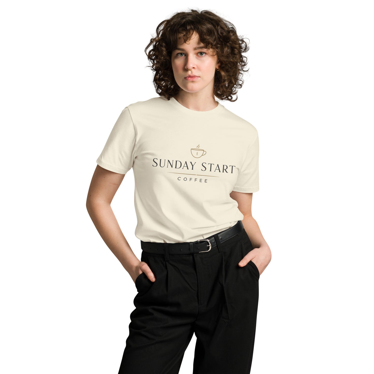 Unisex premium t-shirt - Sunday Start Coffee