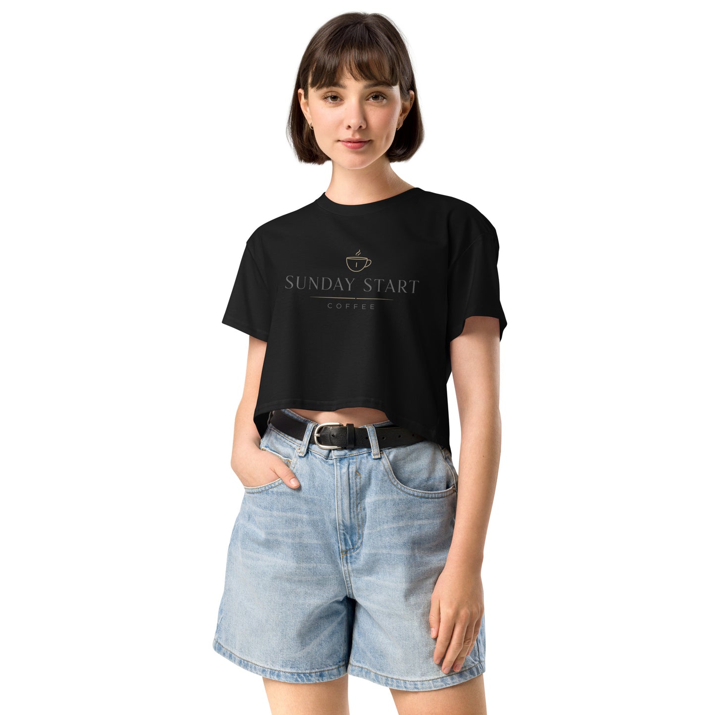 Women’s crop top - Sunday Start Coffee