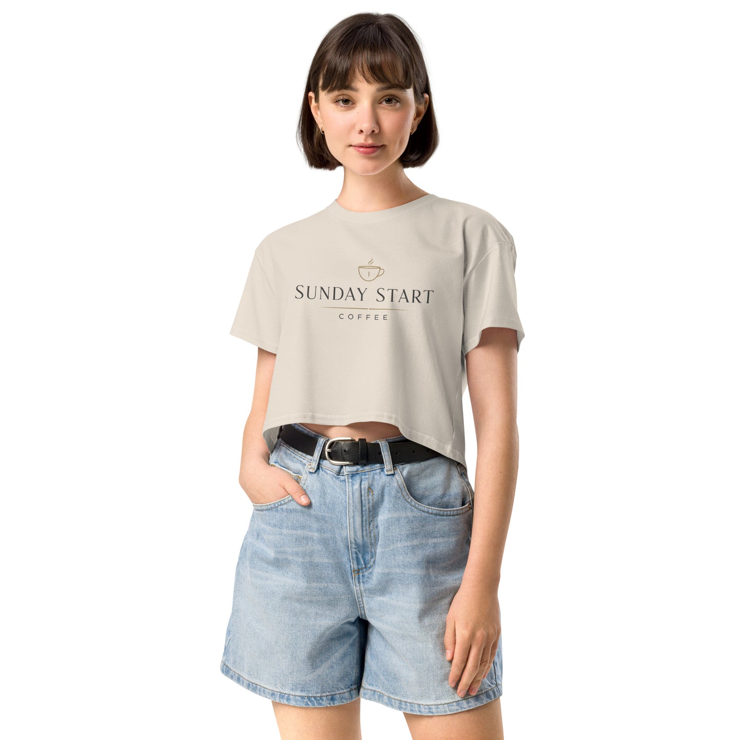 Women’s crop top - Sunday Start Coffee