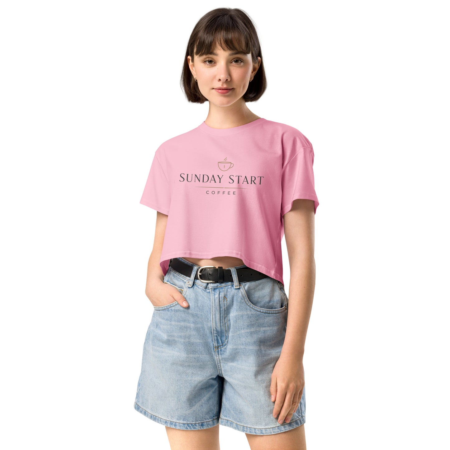 Women’s crop top - Sunday Start Coffee