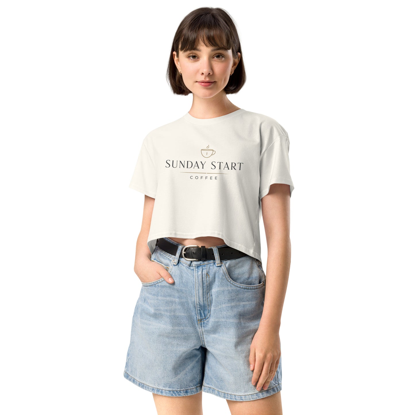 Women’s crop top - Sunday Start Coffee
