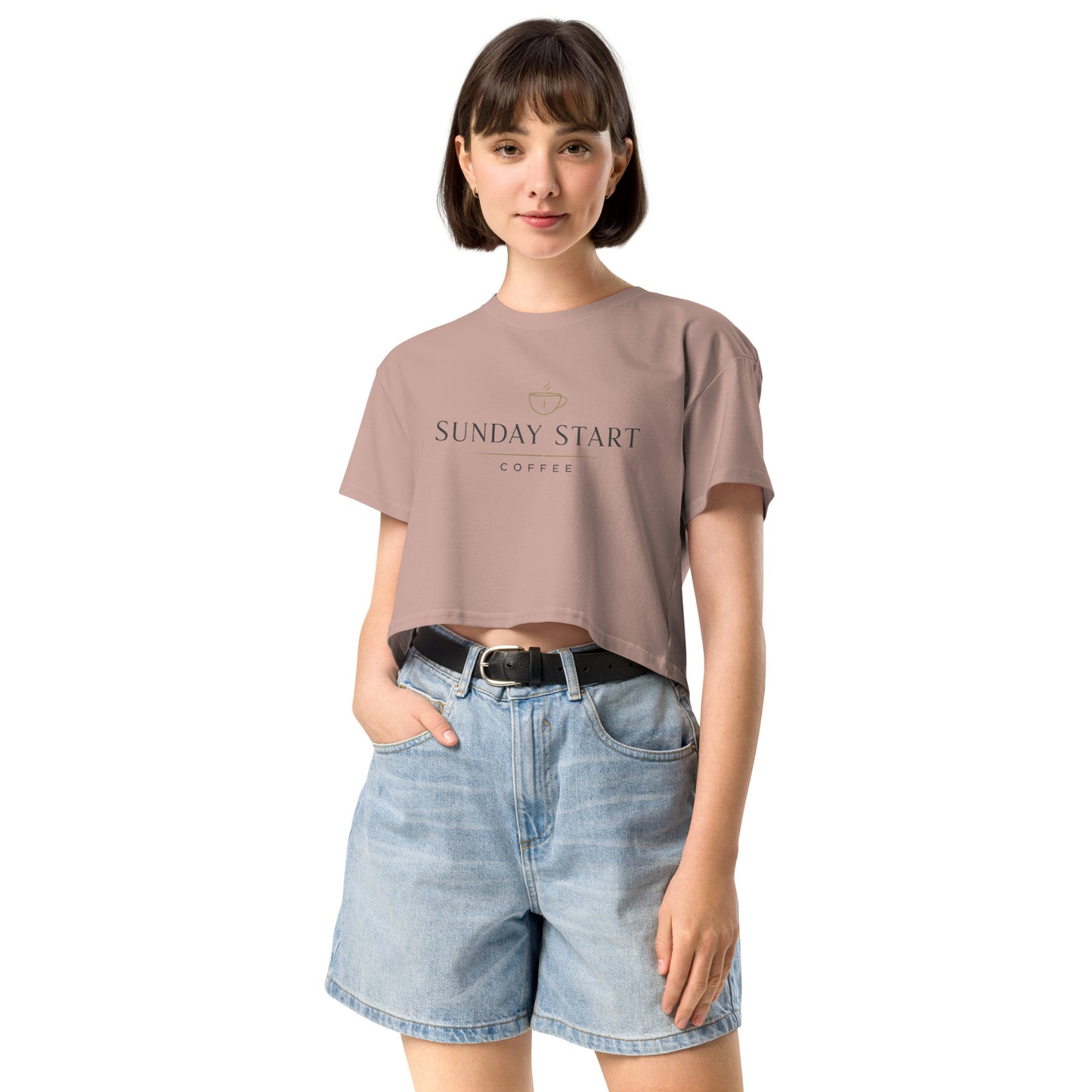 Women’s crop top - Sunday Start Coffee