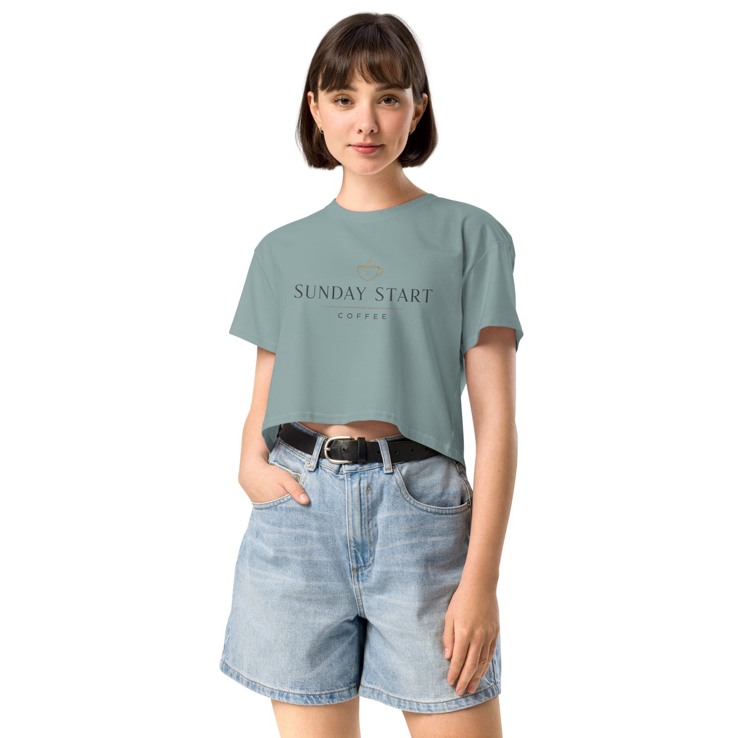 Women’s crop top - Sunday Start Coffee