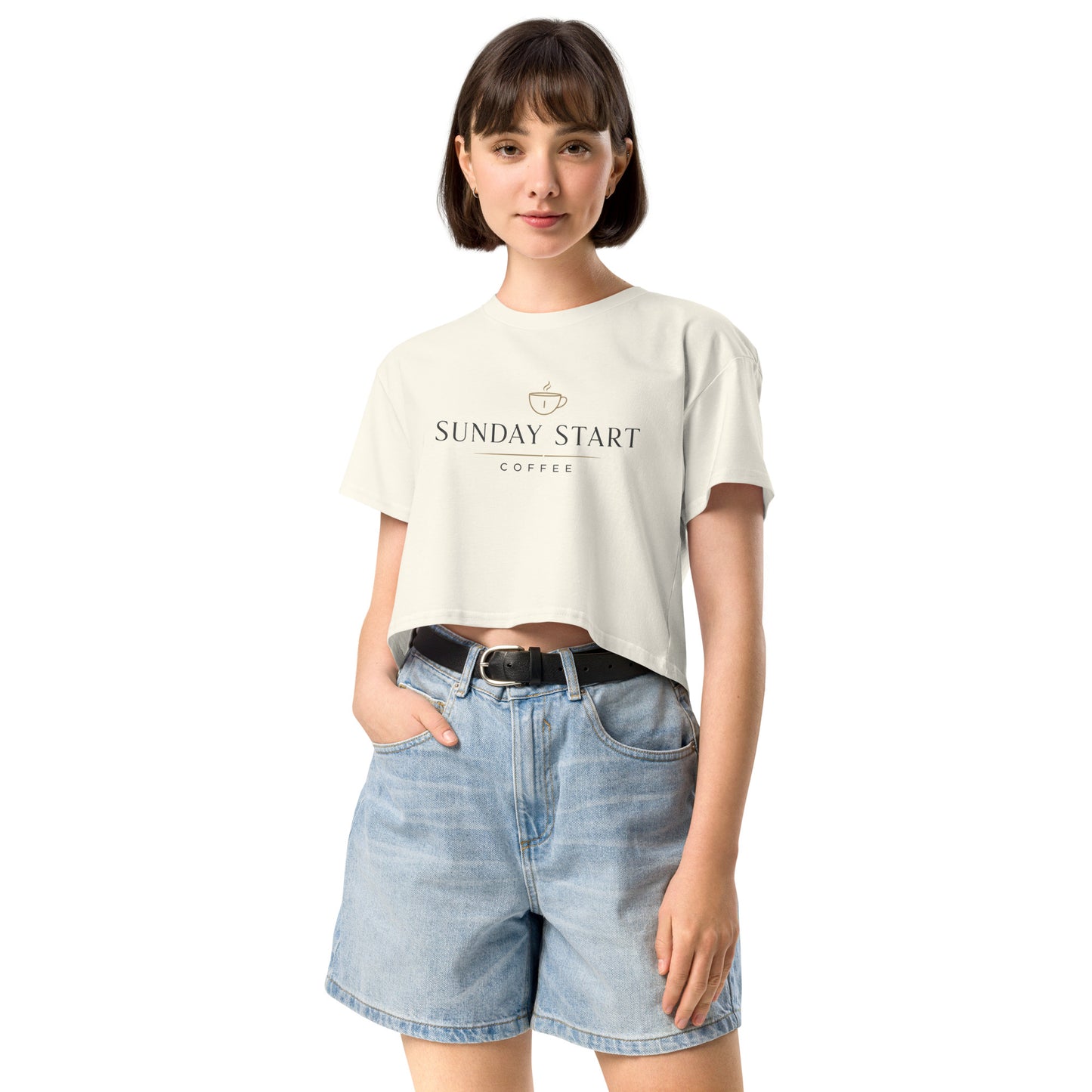 Women’s crop top - Sunday Start Coffee