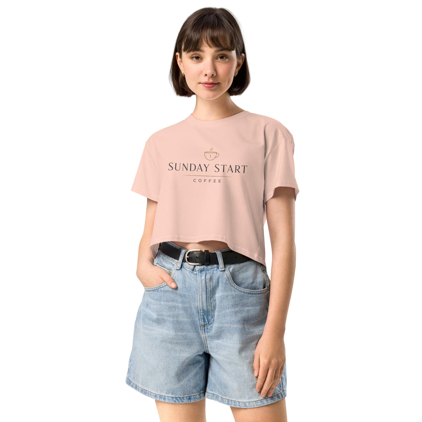 Women’s crop top - Sunday Start Coffee